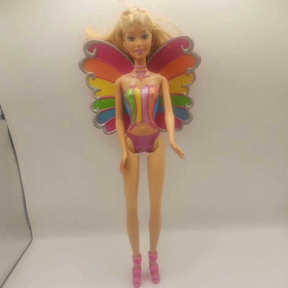 Fairytopia Magic Of The Rainbow Barbie Fairy Doll Elina With Rainbow Wings